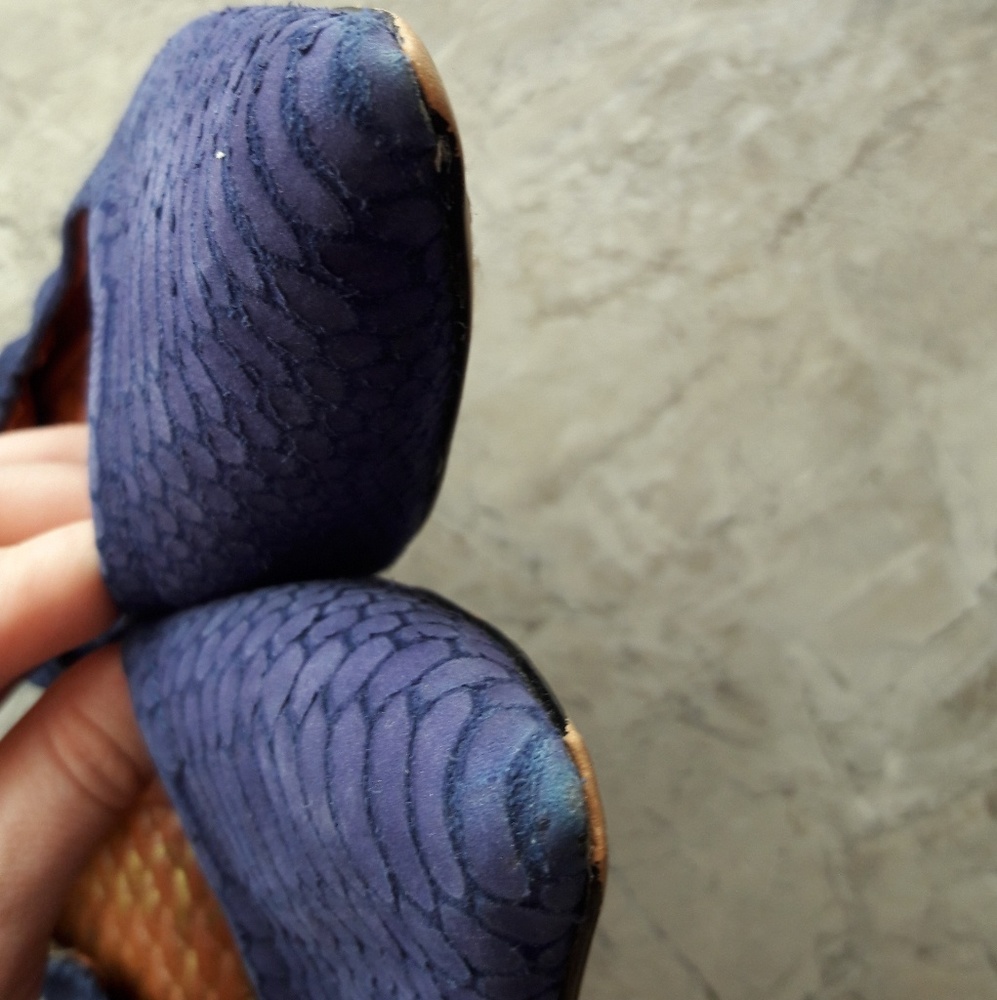 Sam Edelman Hampton Snake Embossed Flats - Picture 5 of 5
